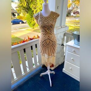 Beaded cocktail dress